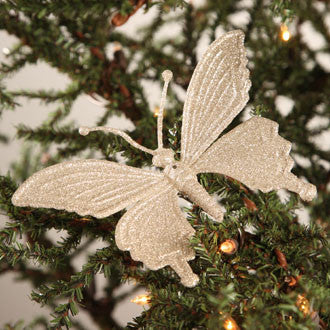 6" Butterfly Platinum Crystal