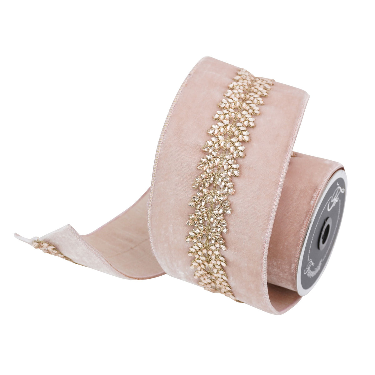 4"x5Y Blush Royal Vine Ribbon
