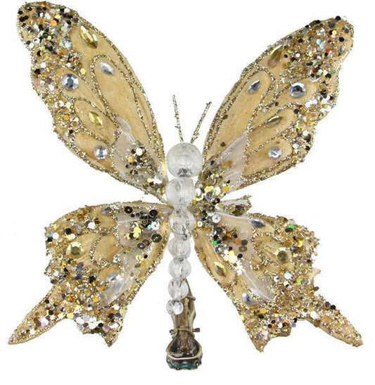 7" Gold Butterfly