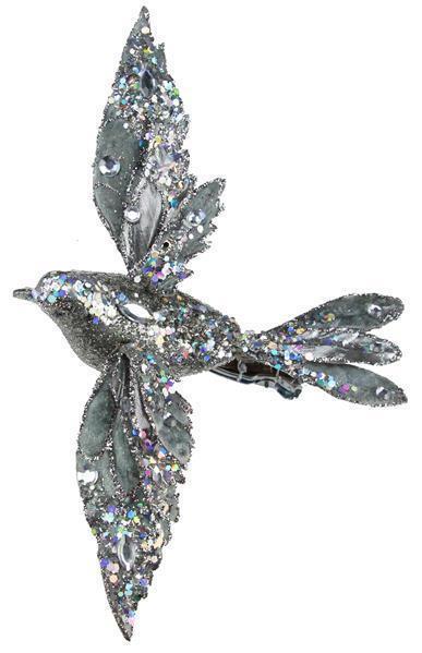 7" Bird Silver Clip