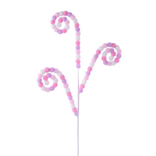 26" Pom Pom Swirl Spray
