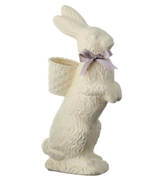 14" Bunny w/ Basket Cream