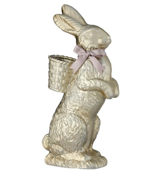 14" Bunny w/ Basket Gold