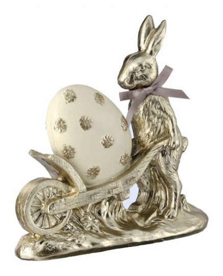 7" Bunny Egg Cart