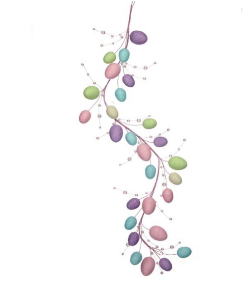 48" Easter Egg Garland Pastel