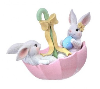 6" Umbrella Bunnies Pink