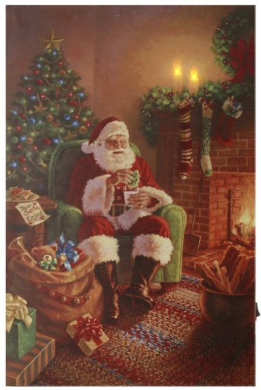 16x24" LED Santa Portrait