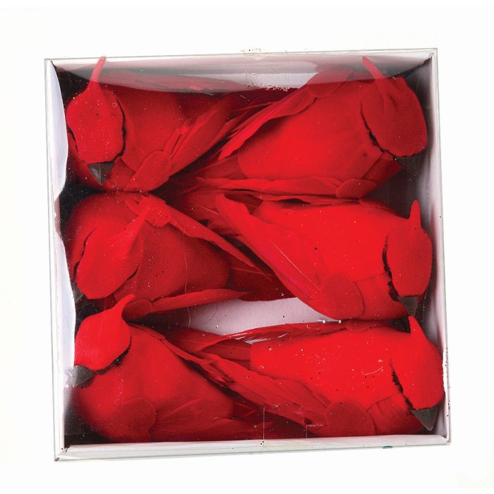 Box/6 4 inch Cardinals Clip