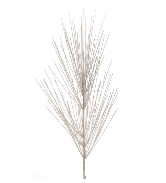 White pine spray with glitter and mica sparkle.
