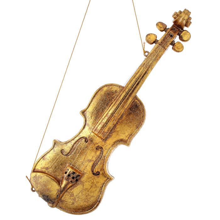 16 inch Gold Violin Ornament