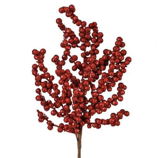 16” Red Berry Cluster Pick