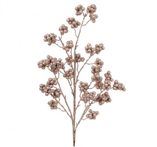 29" Rosegold Berry Spray
