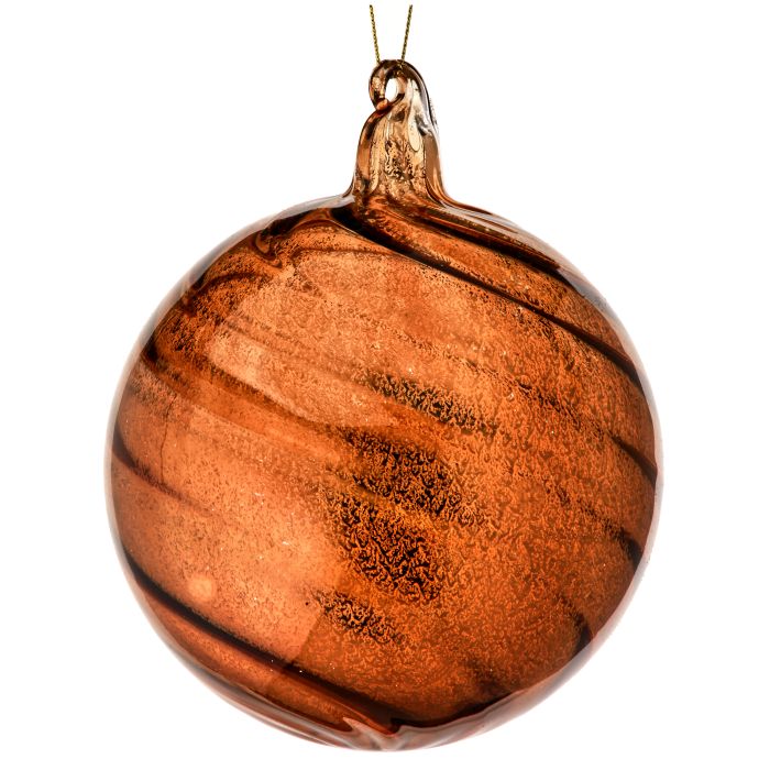120mm Chocolate Glass Ball Ornament