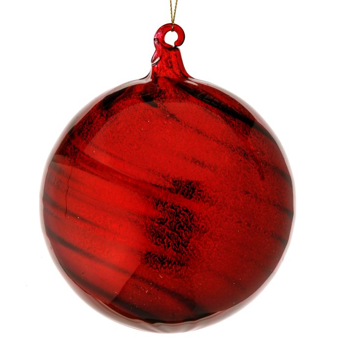 120mm Red Glass Ball Ornament