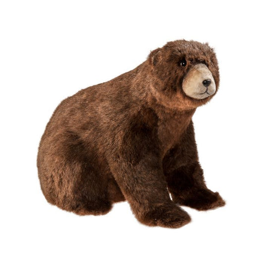 Brown bear figurine in a standing pose.