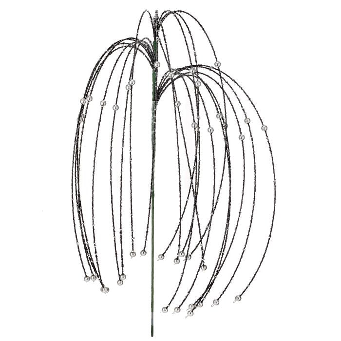 18 inch Rain Spray Black Silver