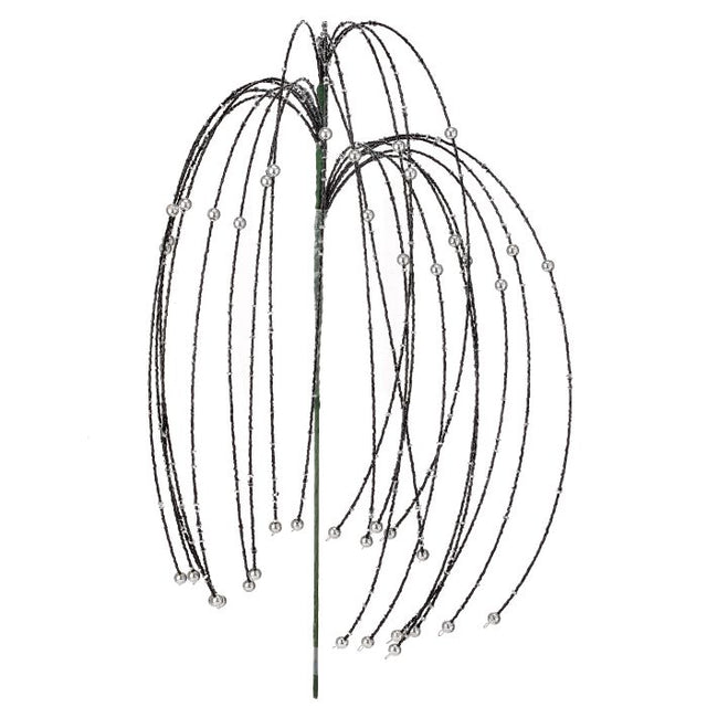 18 inch Rain Spray Black Silver