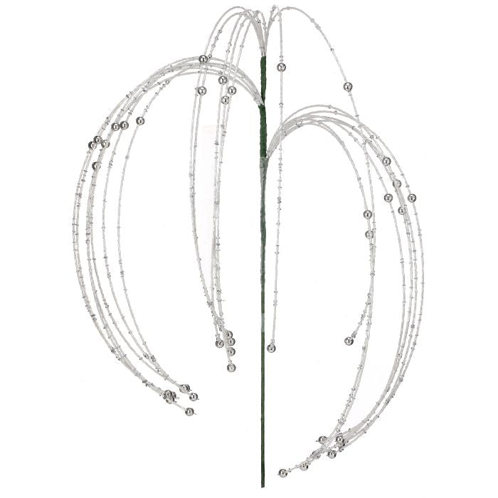 18 inch Rain Spray White Silver