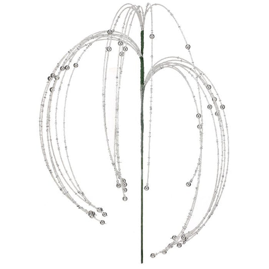18 inch Rain Spray White Silver