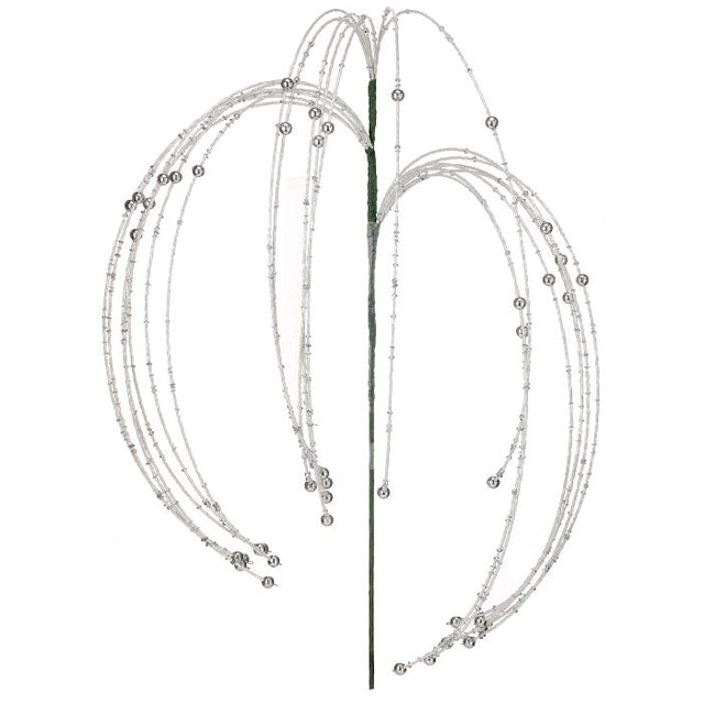 18 inch Rain Spray White Silver