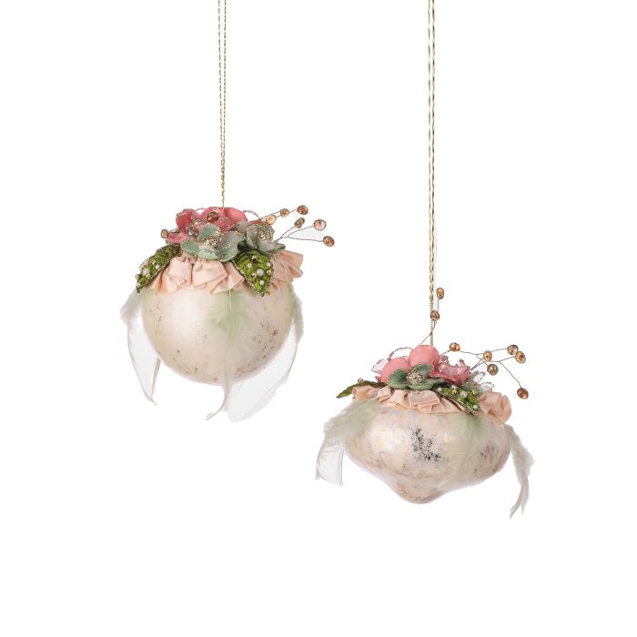 4.5 inch Floral Ornament