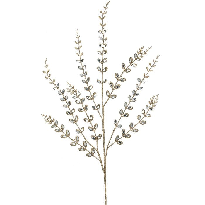 33 inch Smilax Leaf Champagne Spray