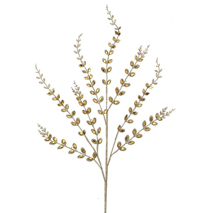 33 inch Smilax Leaf Gold Spray