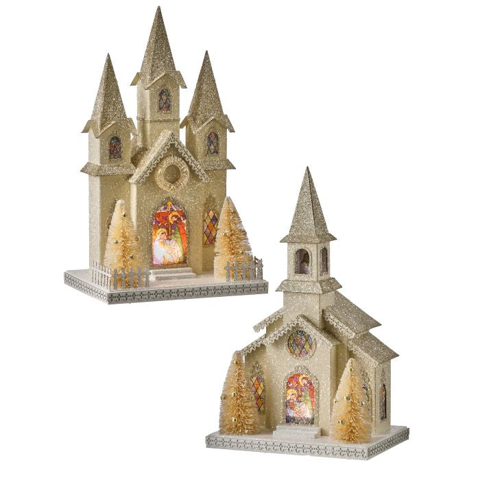 14 inch LED Church Vintage