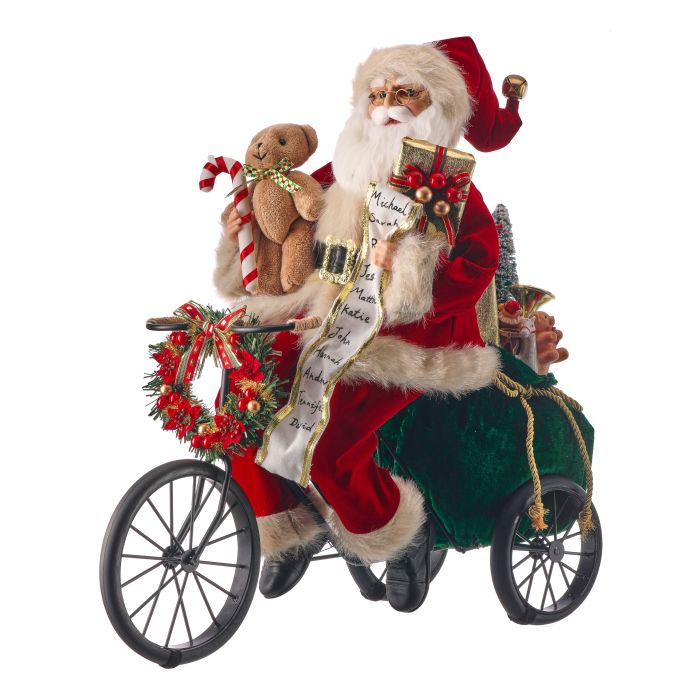 19 inch Santa Bicycling