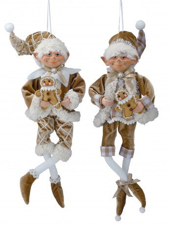 17” Elf Gingerbread Resin