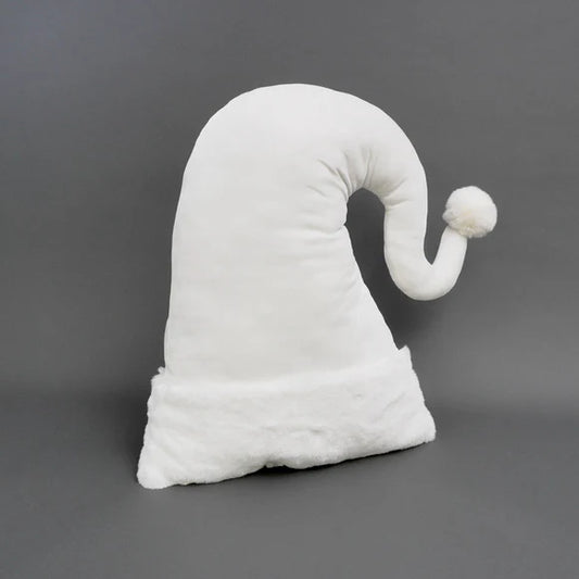 17"x22" White Santa Hat Pillow