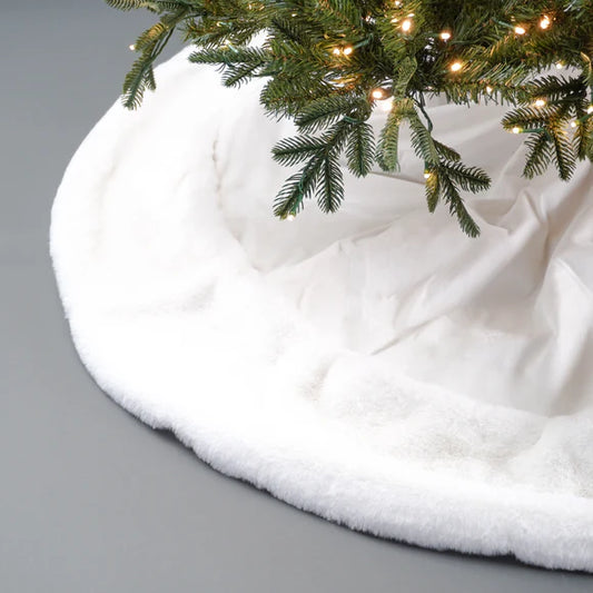 72" White Santa Tree Skirt