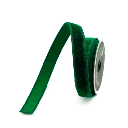 3/4"x10Y Emerald Velvet Ribbon