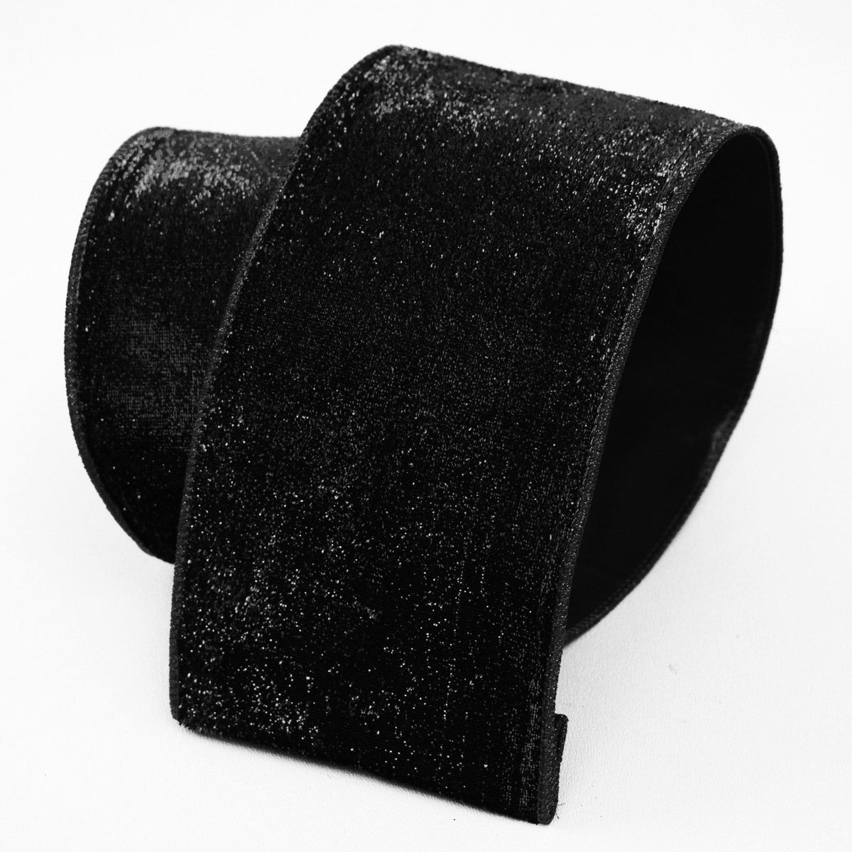 4"x10Y Black Velvet Ribbon