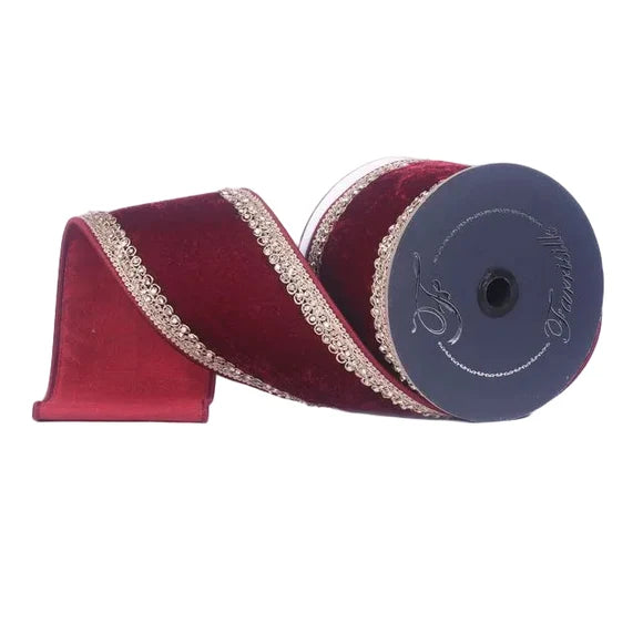 4”x5Y Plush Topaz Ruby Ribbon