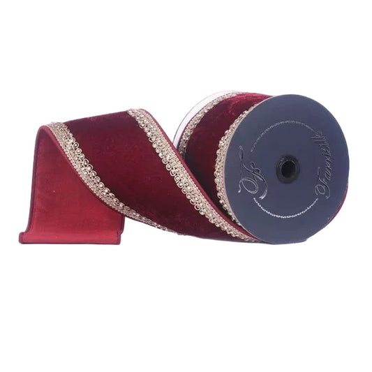 4”x5Y Plush Topaz Ruby Ribbon
