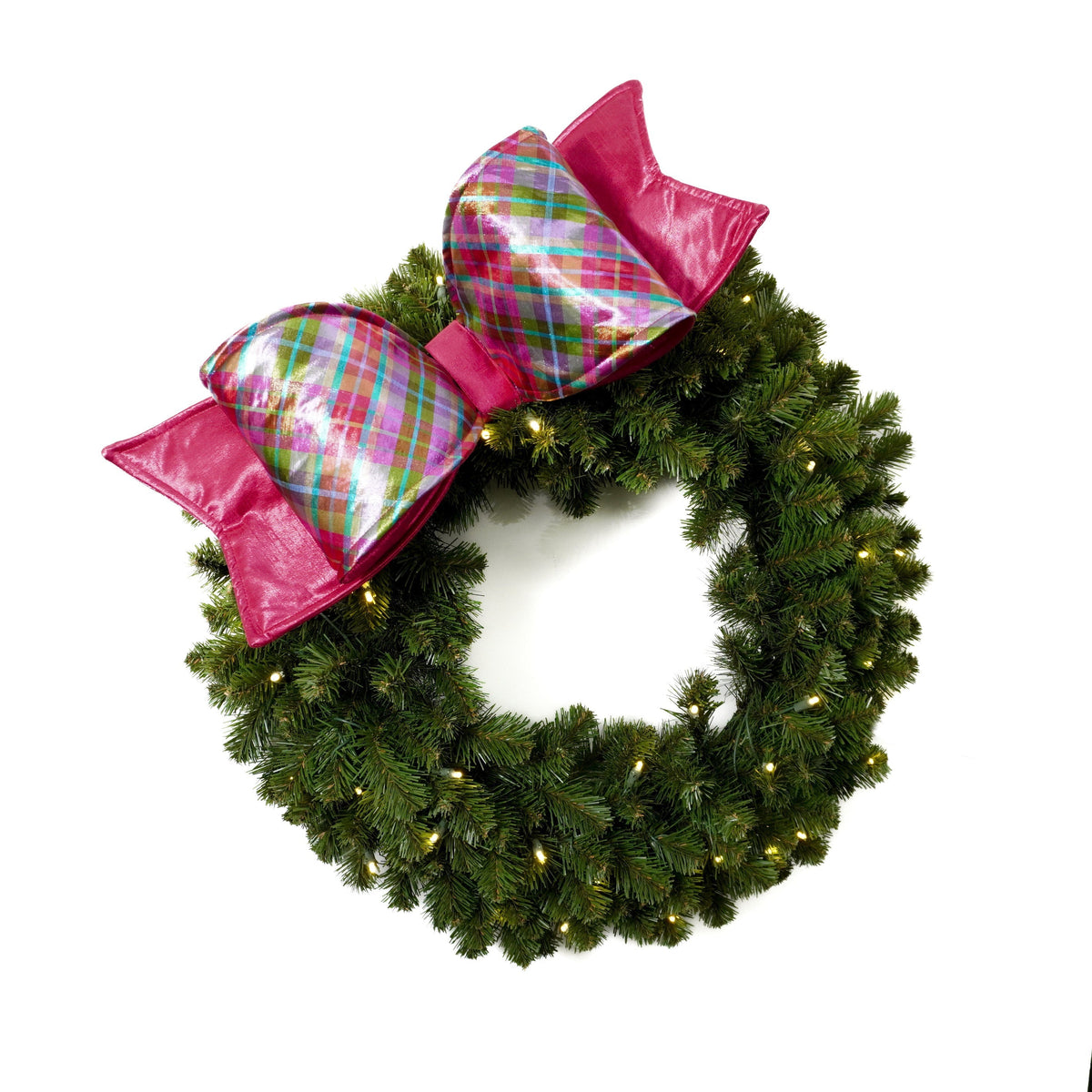 22" Bow Candy Plaid