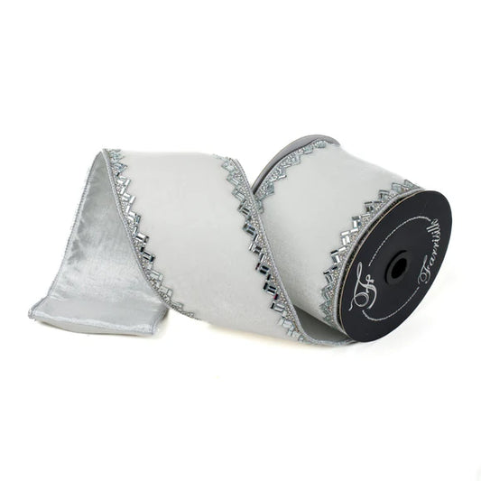 4"x5Y White Silver Heritage Jewel