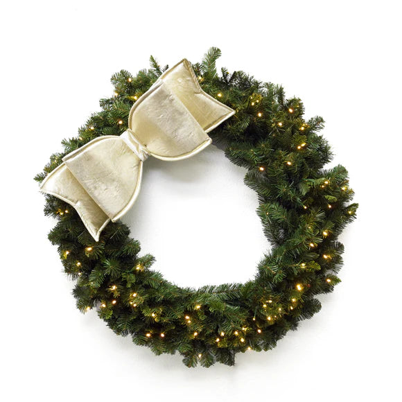 8"x22" Platinum Metallic Bow