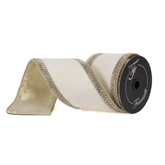 4"x5Y White Chevron Crystals