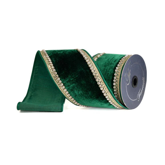 4"x5Y Emerald Brilliant Diamonds Ribbon