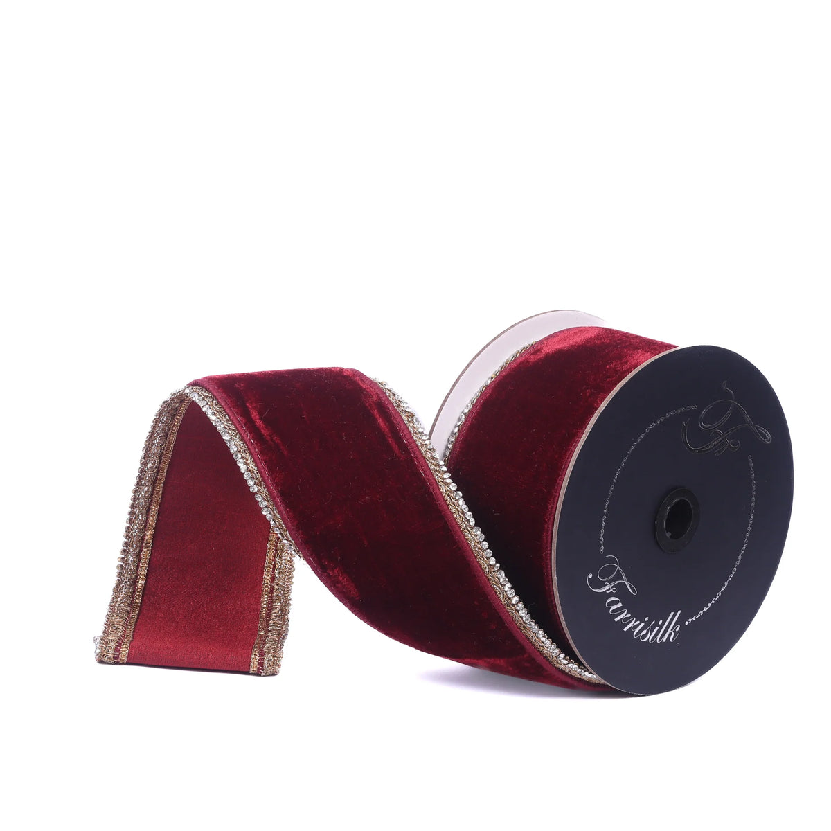 3”x5Y Antique Velvet Ruby Ribbon