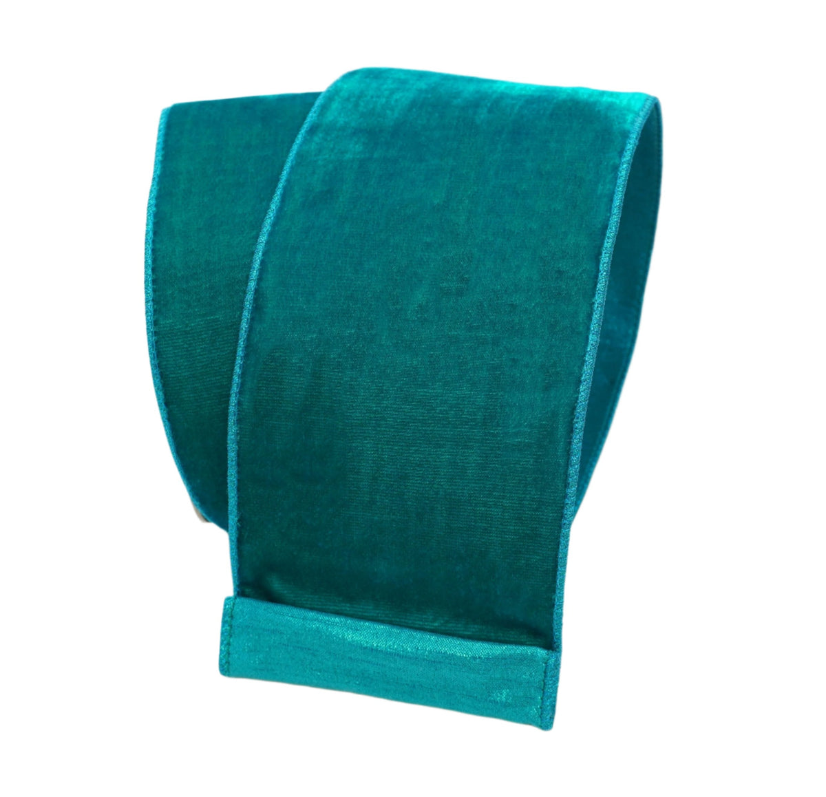 4"x10Y Ribbon Teal Velvet