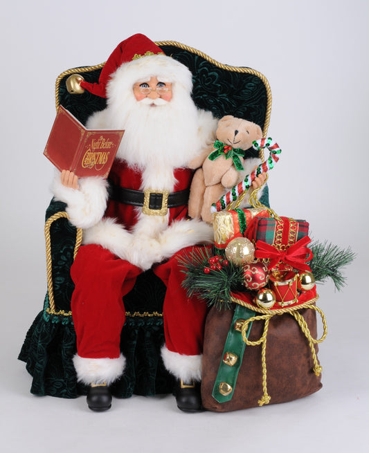 19" Santa Night Before Christmas Small Chair