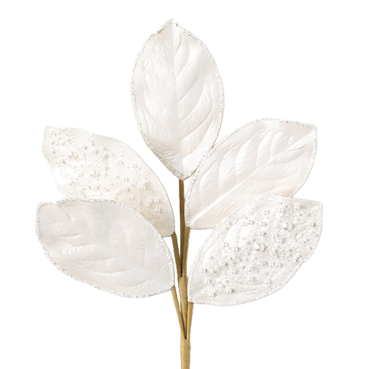 27" Champagne Leaf Ball Spray Magnolia