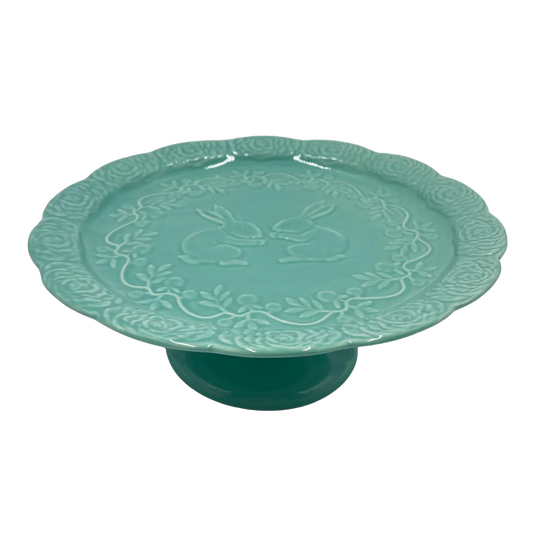 8.5" Turquoise Stand Ceramic