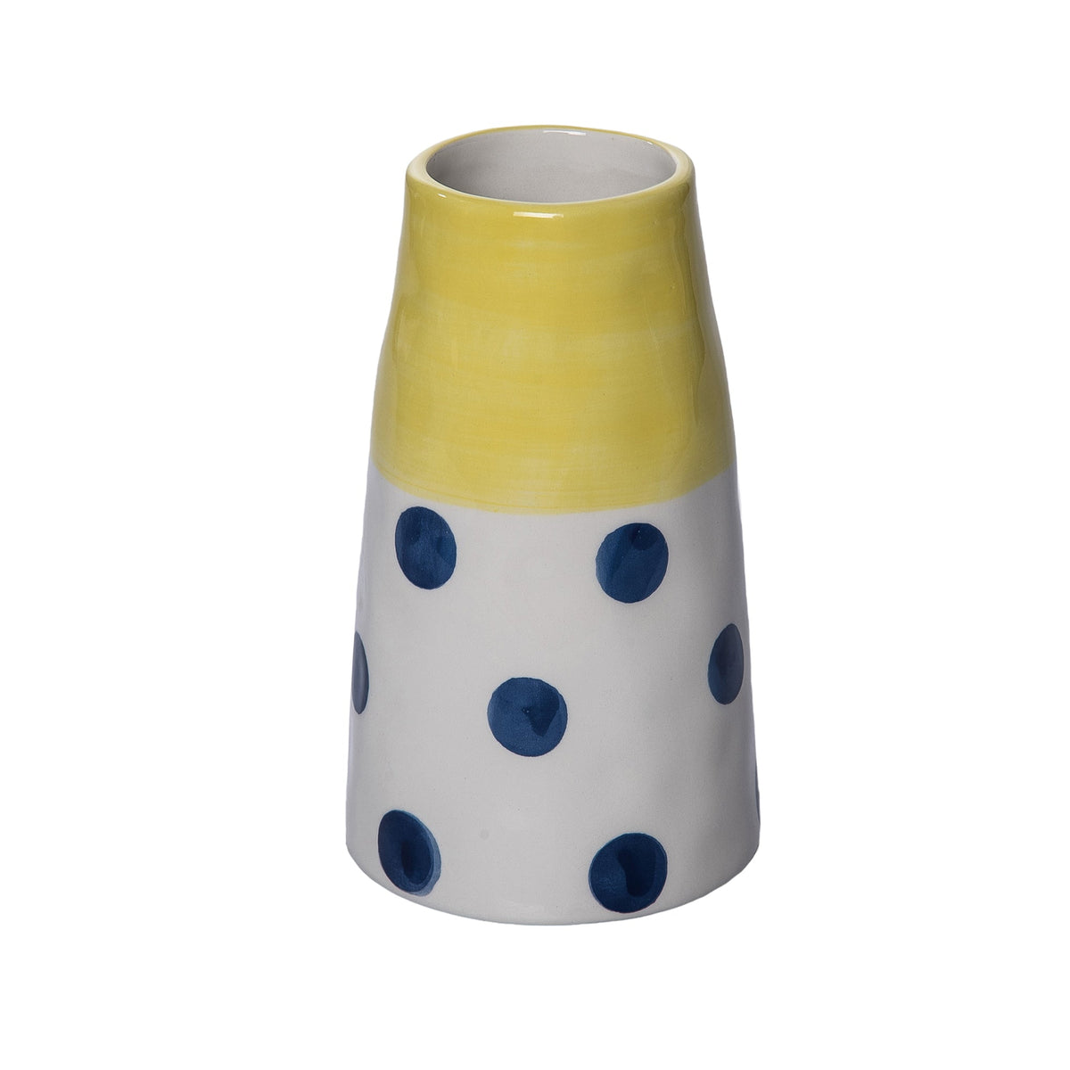 10" Vase Blue Ceramic