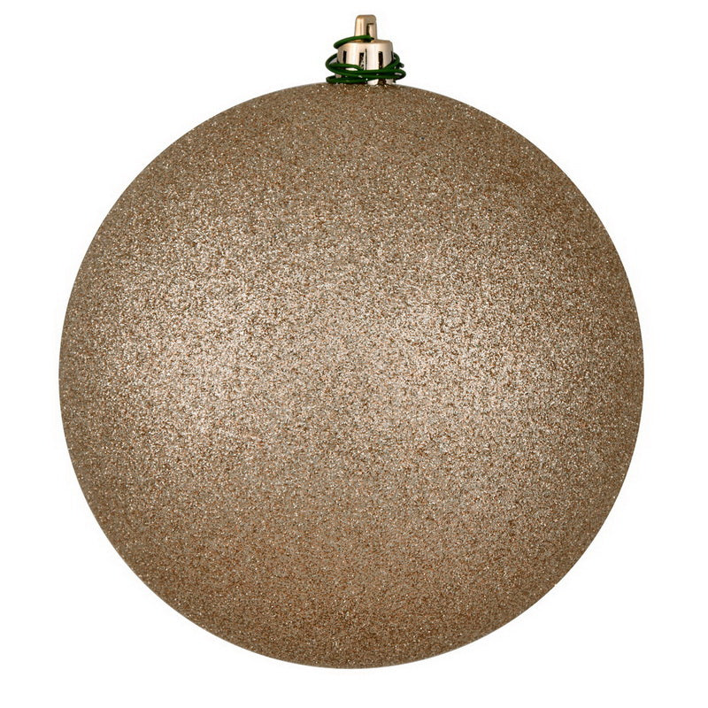 6" Oat Glitter Ball Ornament