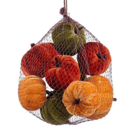 Set/9 2.5-3" Bag Pumpkin Velvet