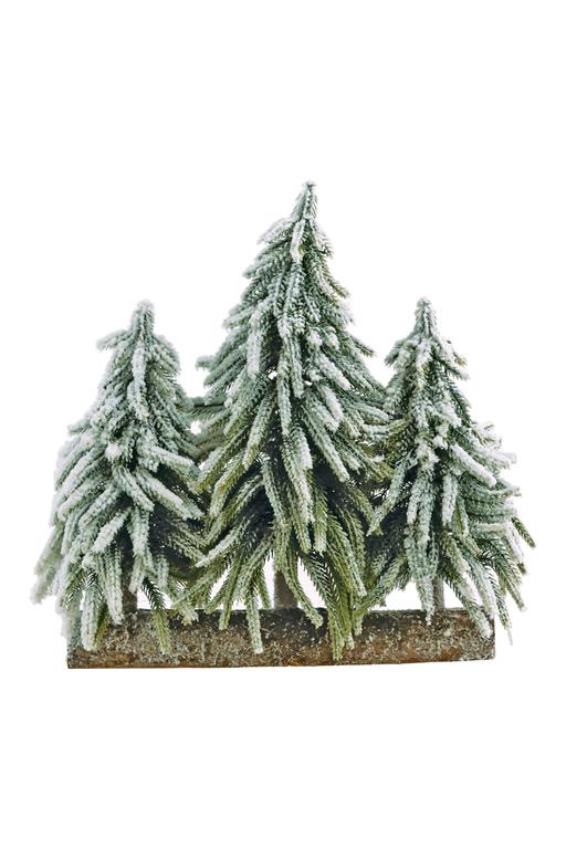 Wood tree base, 13 inches